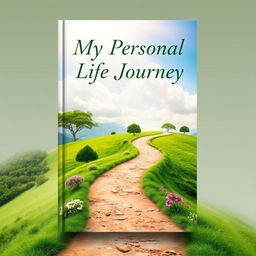 An inspiring book cover design for a personal life journey