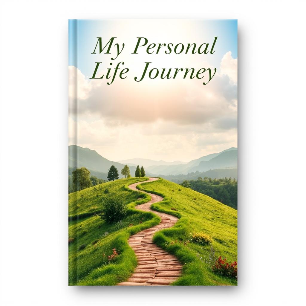 An inspiring book cover design for a personal life journey