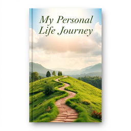 An inspiring book cover design for a personal life journey