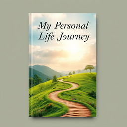 An inspiring book cover design for a personal life journey