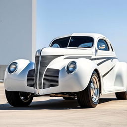 1939 Chevrolet Coupe reimagined as a supercar with a widebody design