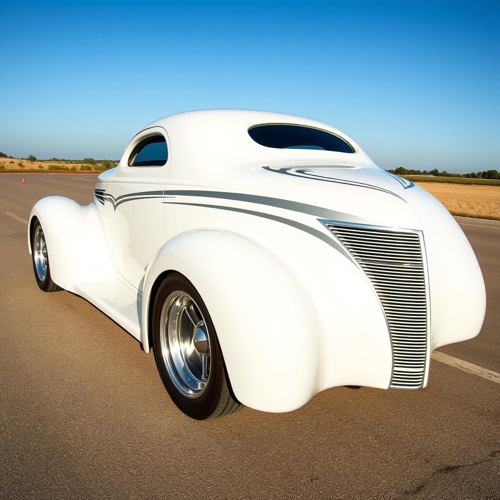 1939 Chevrolet Coupe redesigned as a supercar with a widebody style