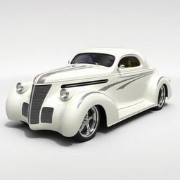 1939 Chevrolet Coupe redesigned as a supercar with a widebody style