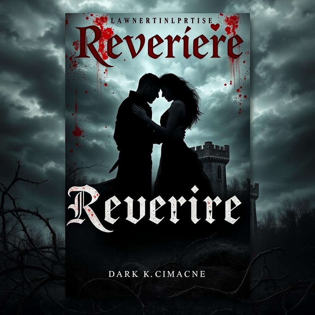 A book cover for a dark romance novel titled 'Reveriere'