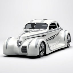 1939 Chevrolet Coupe modified into a widebody supercar design