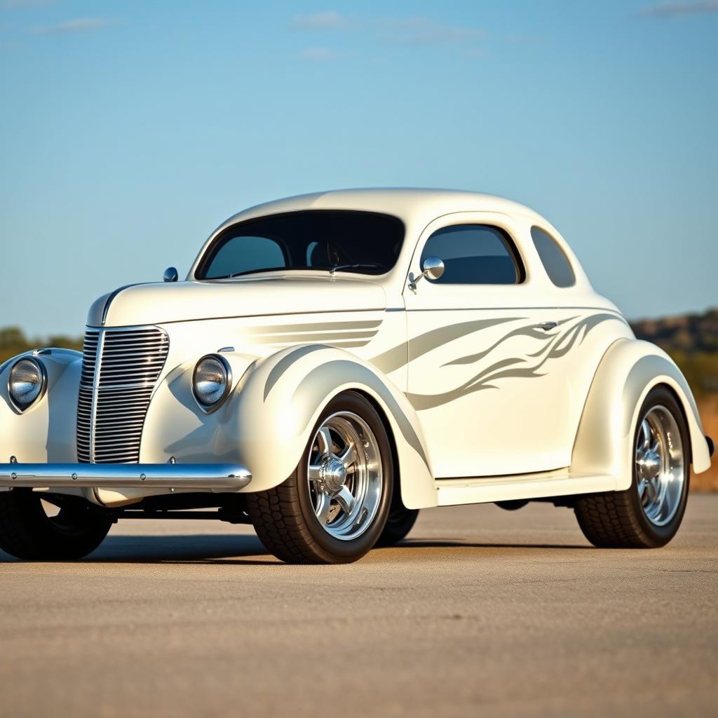 1939 Chevrolet Coupe modified into a widebody supercar design