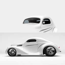 1939 Chevrolet Coupe modified into a widebody supercar design