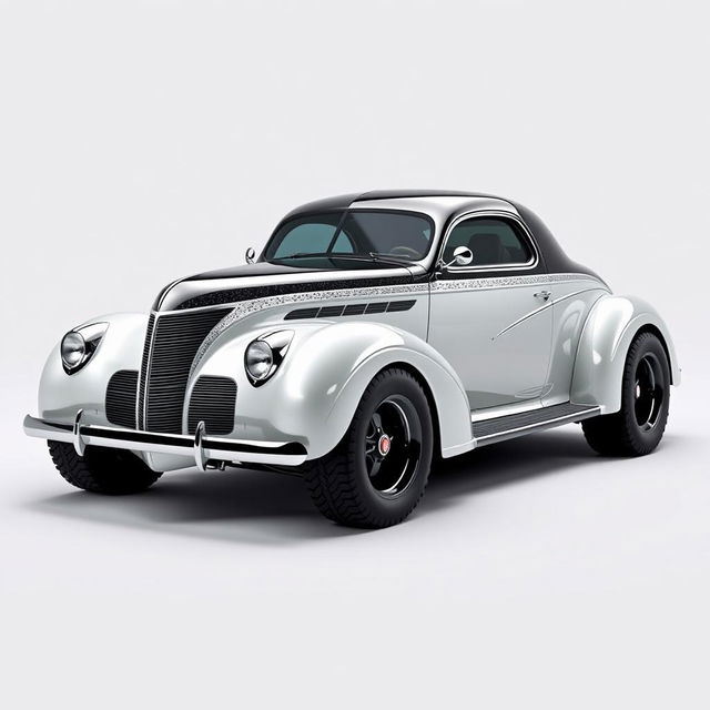 Speed-oriented widebody 1939 Chevrolet Coupe reimagined as a supercar with off-road capabilities