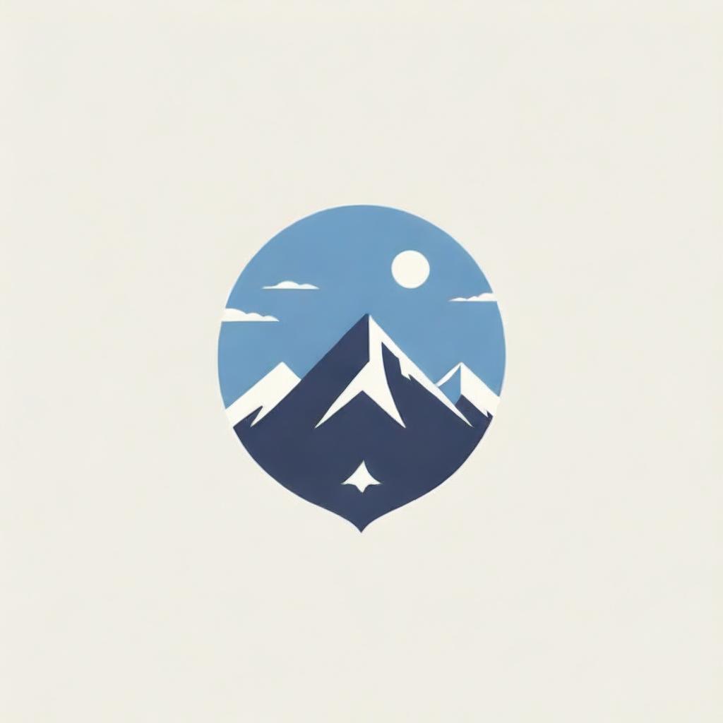 A chic and modern logo for 'Summit Stays', representing luxury and comfort. It should incorporate elements of a mountain summit to depict the high-end vacation experience they provide.