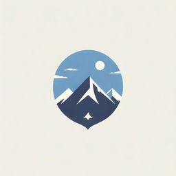 A chic and modern logo for 'Summit Stays', representing luxury and comfort. It should incorporate elements of a mountain summit to depict the high-end vacation experience they provide.