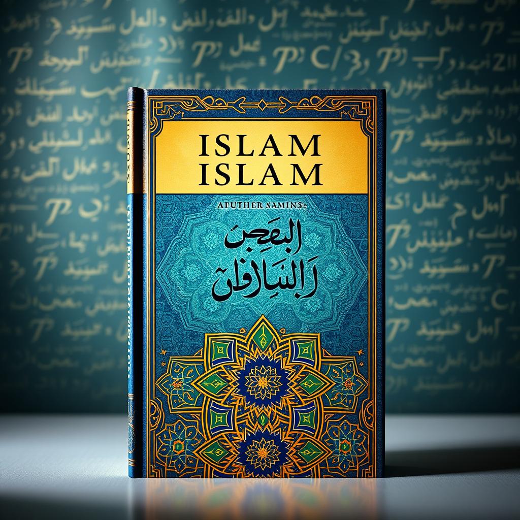 A visually striking book cover representing the connection between Islam and mathematics