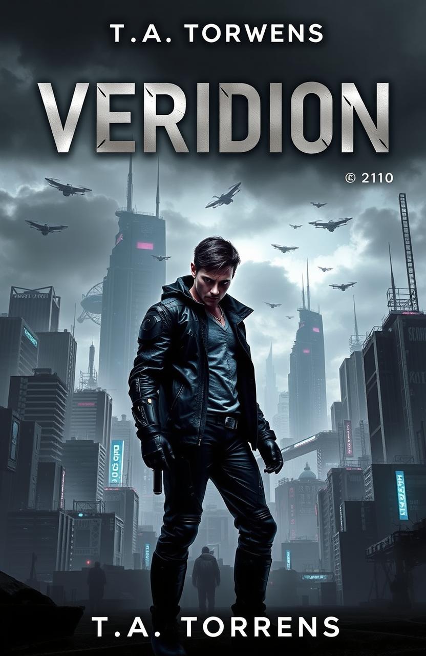 A captivating ebook cover for 'Veridion' by T