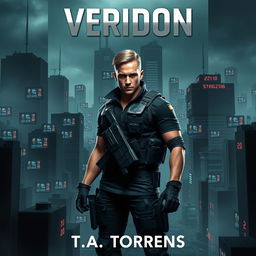 A gripping ebook cover for 'Veridion' by T