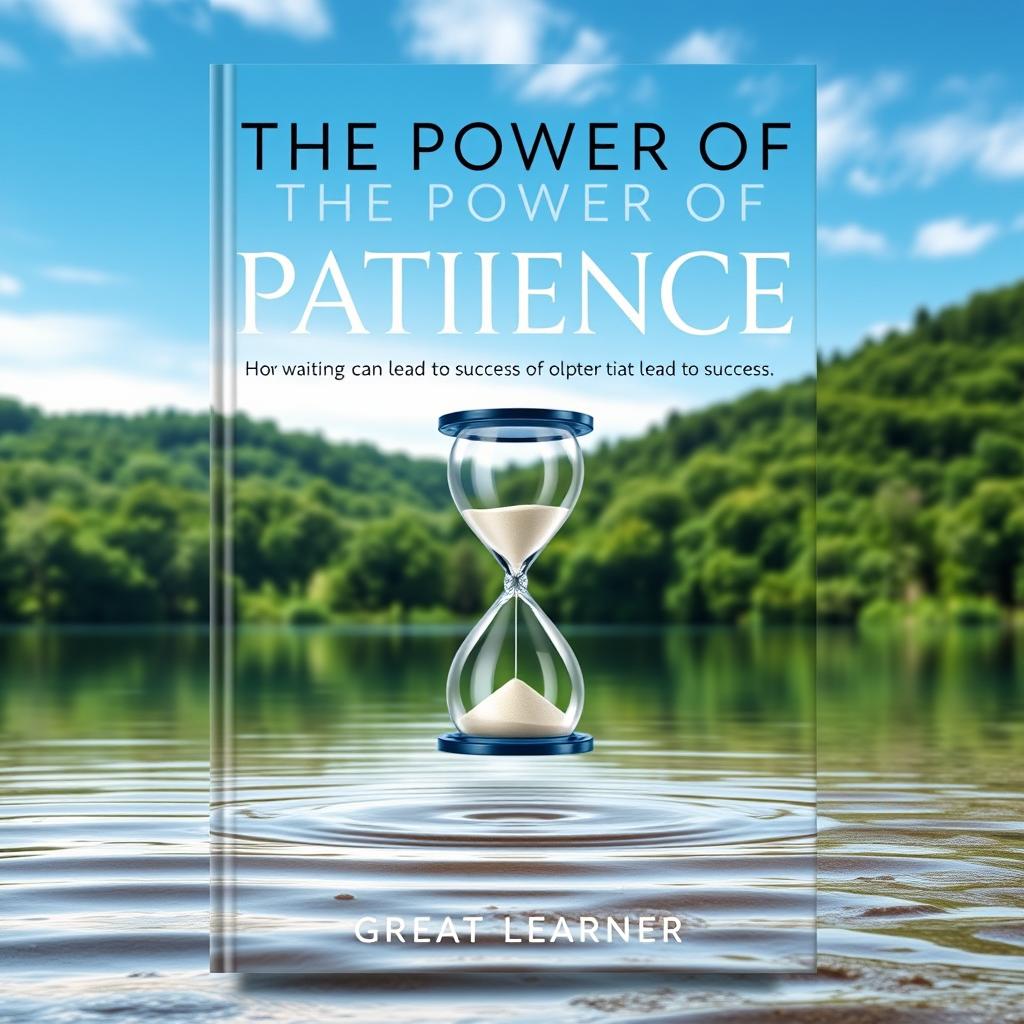 A visually captivating book cover for 'The Power of Patience: How Waiting Can Lead to Success' by Great Learner