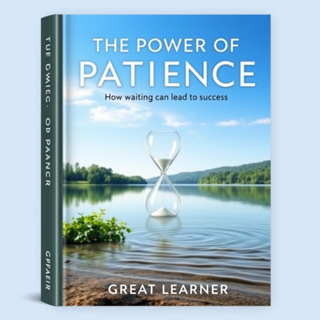 A visually captivating book cover for 'The Power of Patience: How Waiting Can Lead to Success' by Great Learner