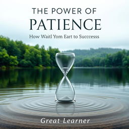 A beautifully designed book cover for 'The Power of Patience: How Waiting Can Lead to Success' by Great Learner