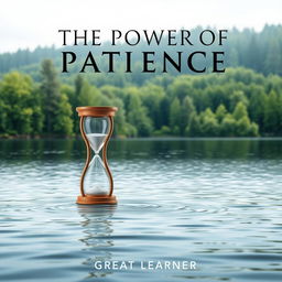 A beautifully designed book cover for 'The Power of Patience: How Waiting Can Lead to Success' by Great Learner