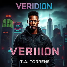 An engaging ebook cover for 'Veridion' by T