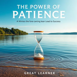 A stunning book cover design for 'The Power of Patience: How Waiting Can Lead to Success' by Great Learner