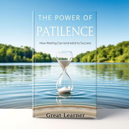 A stunning book cover design for 'The Power of Patience: How Waiting Can Lead to Success' by Great Learner