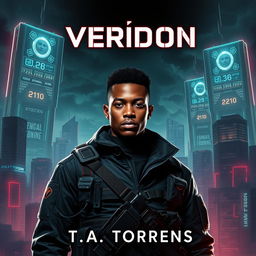 A captivating ebook cover for 'Veridion' by T