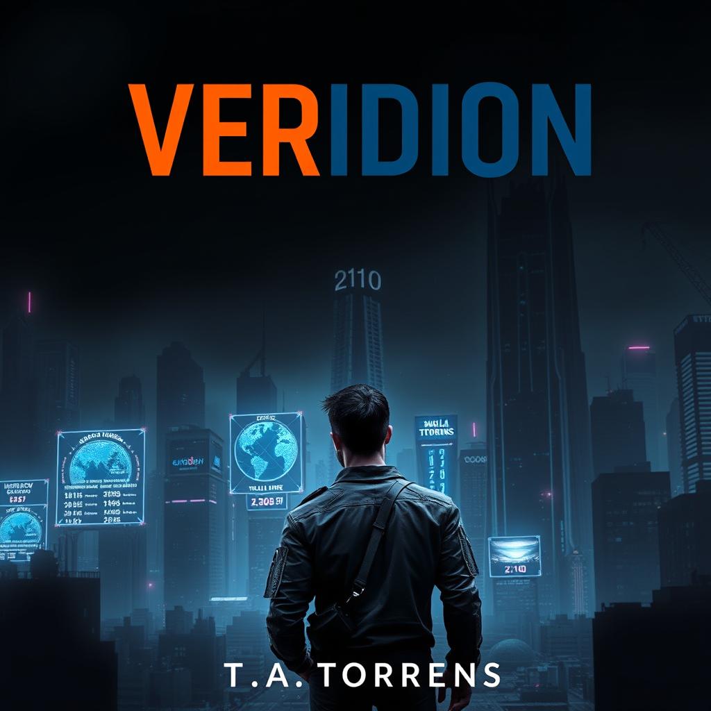 An evocative ebook cover for 'Veridion' by T