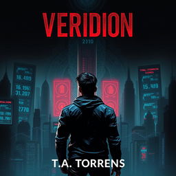 An evocative ebook cover for 'Veridion' by T