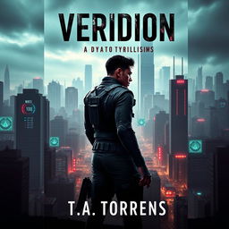 An engaging ebook cover for 'Veridion' by T