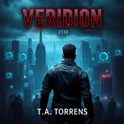 An engaging ebook cover for 'Veridion' by T