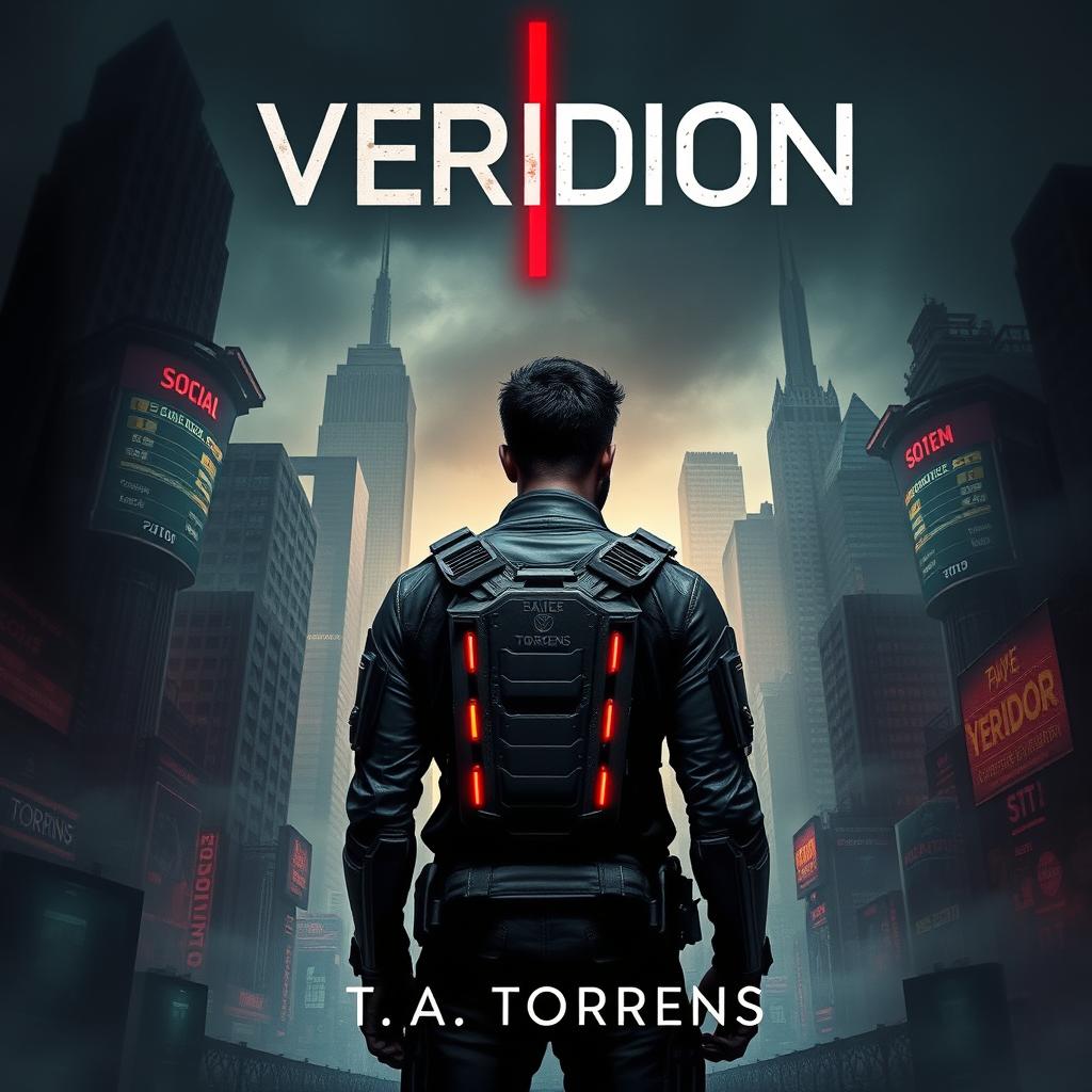 A captivating ebook cover for 'Veridion' by T