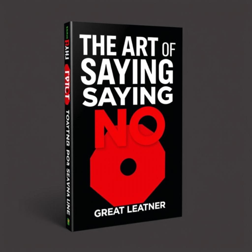 A book cover for 'The Art of Saying No: How to Set Boundaries and Protect Your Time' by Great Learner