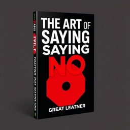 A book cover for 'The Art of Saying No: How to Set Boundaries and Protect Your Time' by Great Learner