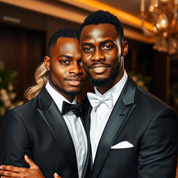 A striking portrait of an African man dressed in formal attire, showcasing his confident expression