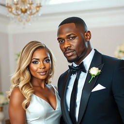 A striking portrait of an African man dressed in formal attire, showcasing his confident expression