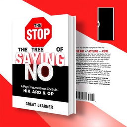 A book cover for 'The Art of Saying No' by Great Learner