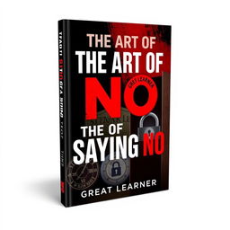 A book cover for 'The Art of Saying No' by Great Learner