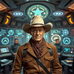 An imaginative portrayal of John Wayne as the director of S