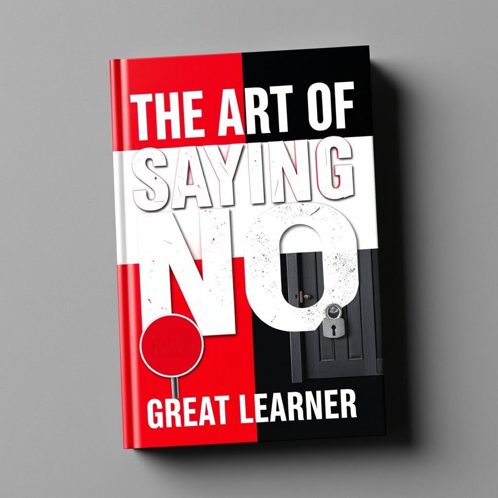 A book cover for 'The Art of Saying No' by Great Learner