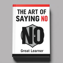 A book cover for 'The Art of Saying No' by Great Learner