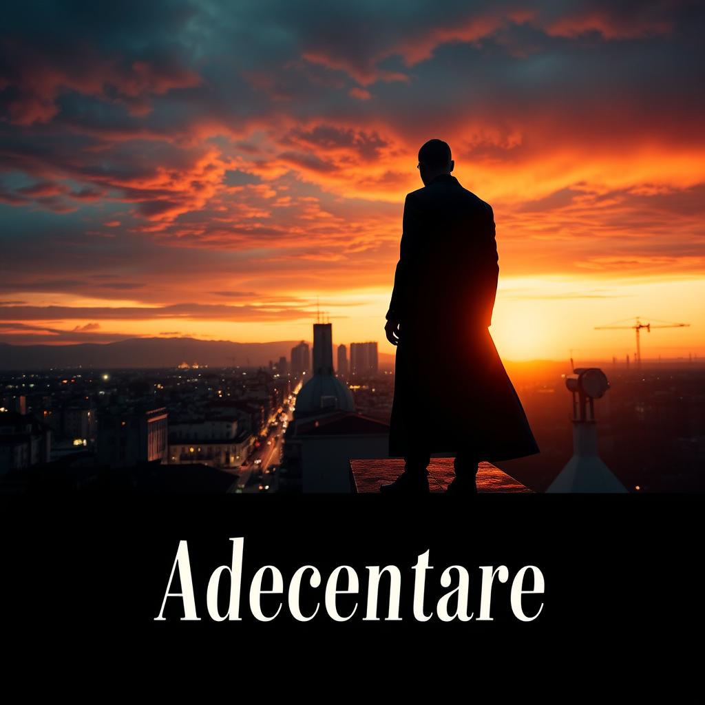 A captivating movie poster for a film titled 'Adecentare'