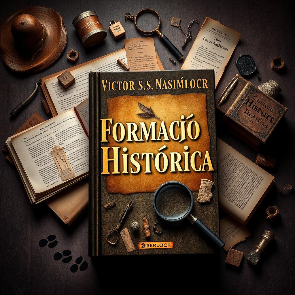 A captivating book cover for 'Formação Histórica' (Historical Formation) by Victor S