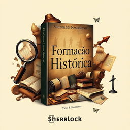 A captivating book cover for 'Formação Histórica' (Historical Formation) by Victor S