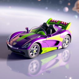 A highly detailed 3D rendering of a model car inspired by Buzz Lightyear from Toy Story