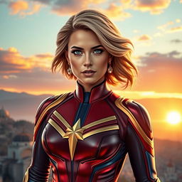 An exciting reinterpretation of Captain Marvel in a Turkish style