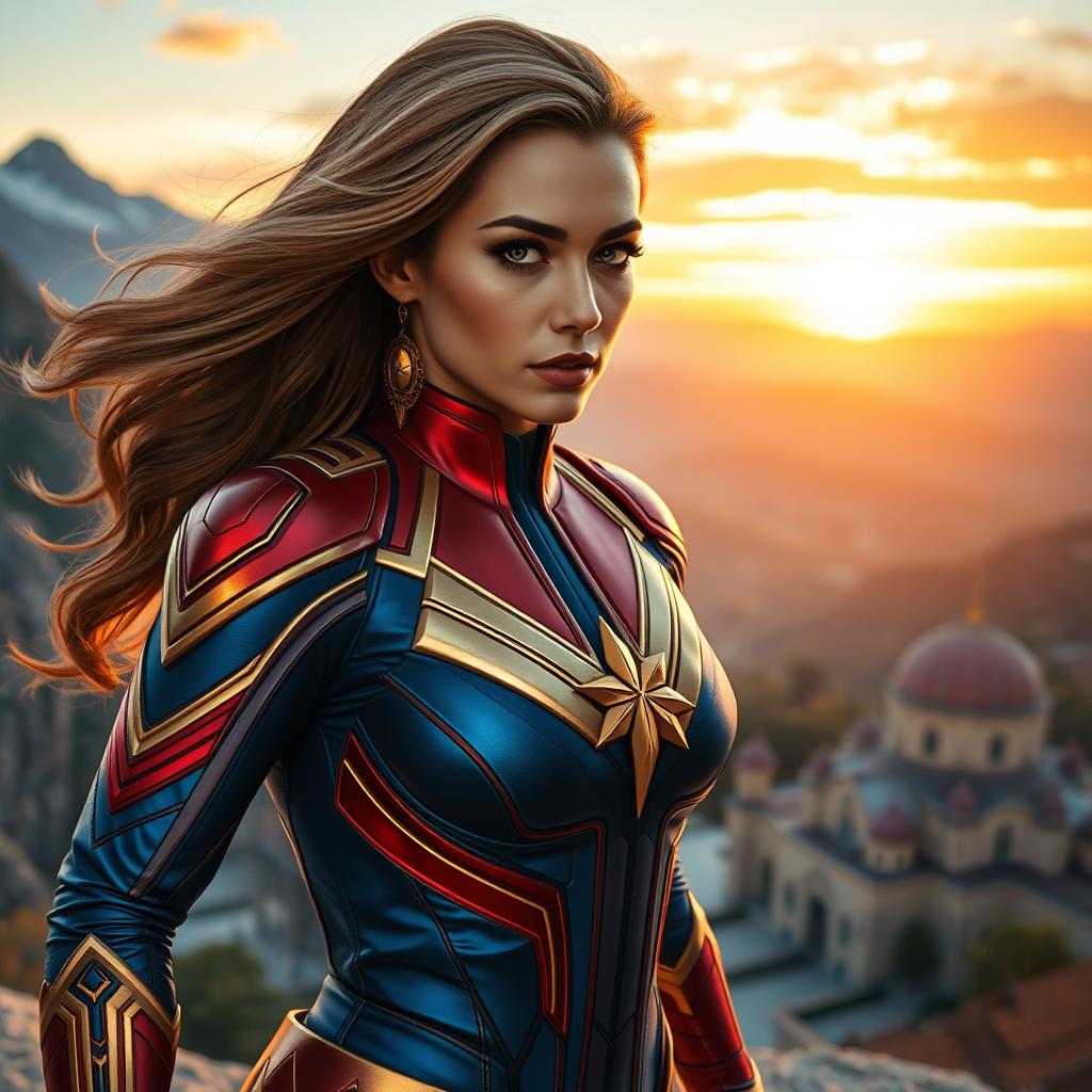 An exciting reinterpretation of Captain Marvel in a Turkish style