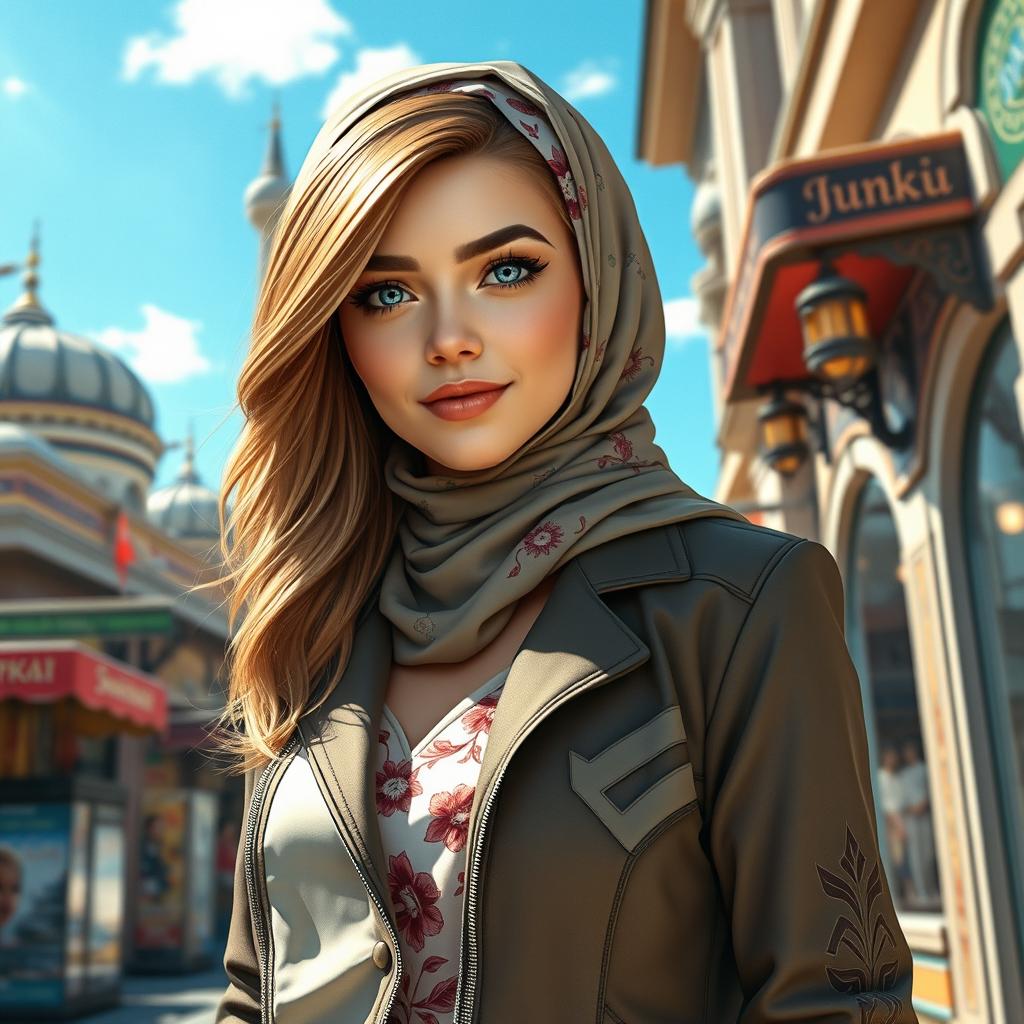 A creative reinterpretation of Gwen Stacy in a Turkish style