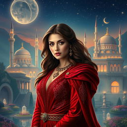 A mesmerizing reinterpretation of Scarlet Witch in a Turkish style