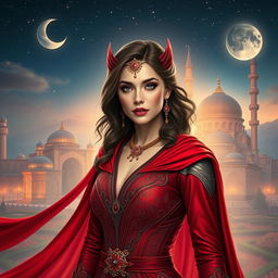 A mesmerizing reinterpretation of Scarlet Witch in a Turkish style