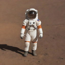 An individual on Mars without an astronaut suit