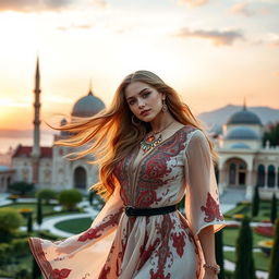 A captivating reinterpretation of Alexis Texas styled with Turkish influences